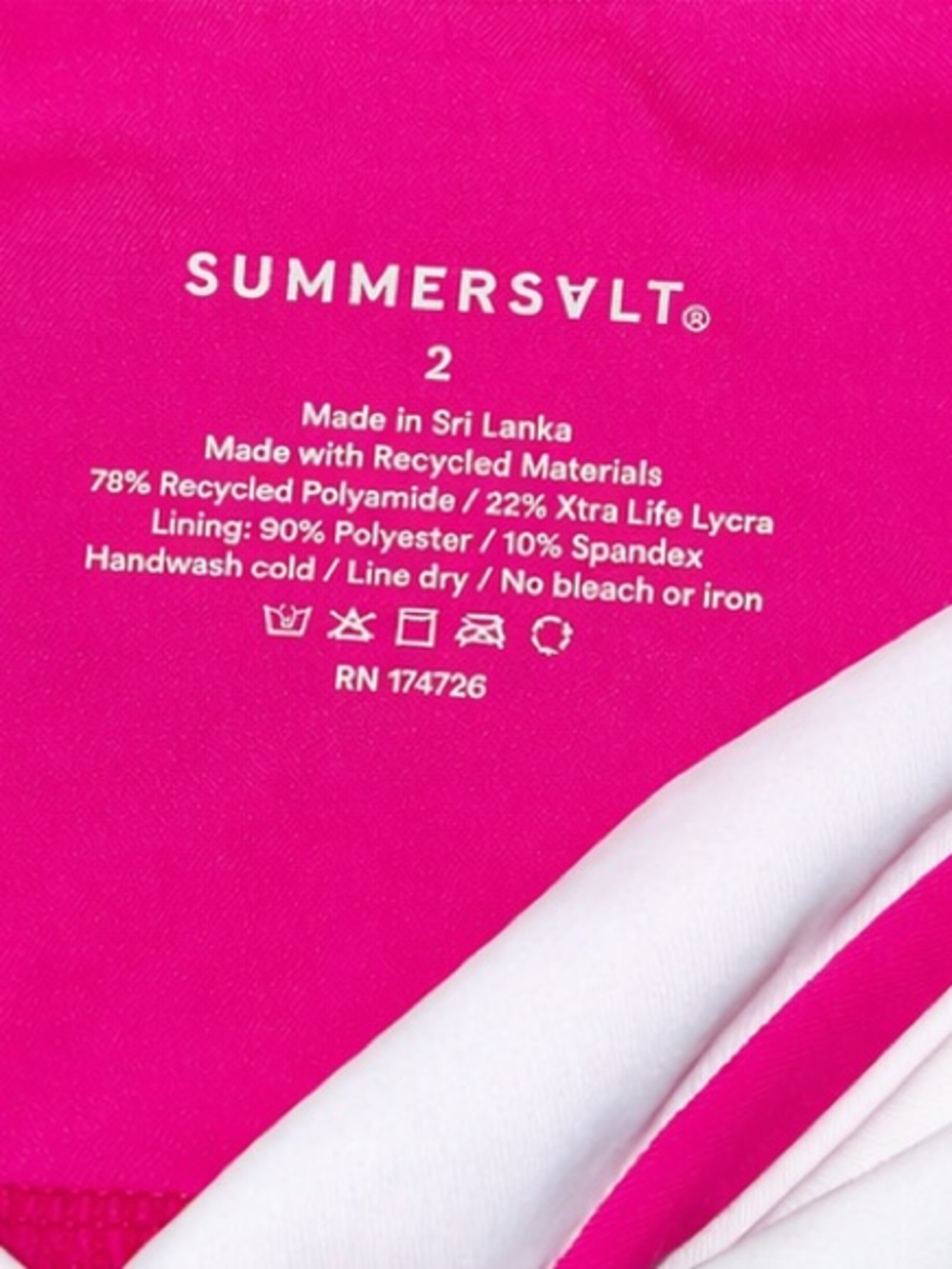 Sold Out NEW Summersalt The Sidestroke One-Shoulder Swimsuit Size: 2 - Picture 9 of 13